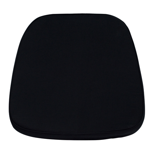 Flash Furniture LE-L-C-BLACK-GG 15"W x 15"D Soft Black Fabric Chiavari Chair Cushion