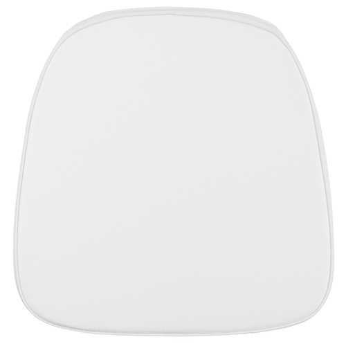 Flash Furniture LE-L-C-SN-WH-GG 15"W x 15"D Soft Snow White Fabric Chiavari Chair Cushion