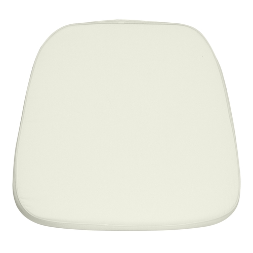 Flash Furniture LE-L-C-WHITE-GG 15"W x 15"D Soft White Fabric Chiavari Chair Cushion