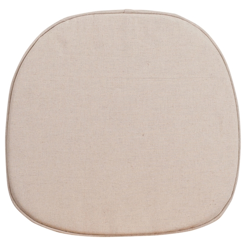 Flash Furniture XA-X-CUSH-GG 15.75"W x 15.25"D Burlap Seat Cushion for Crossback Barstool