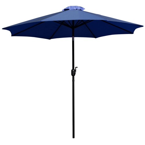 Flash Furniture GM-402003-NVY-GG 9' Dia. x 96.5"H Navy Blue Patio Umbrella w/ Aluminum Pole