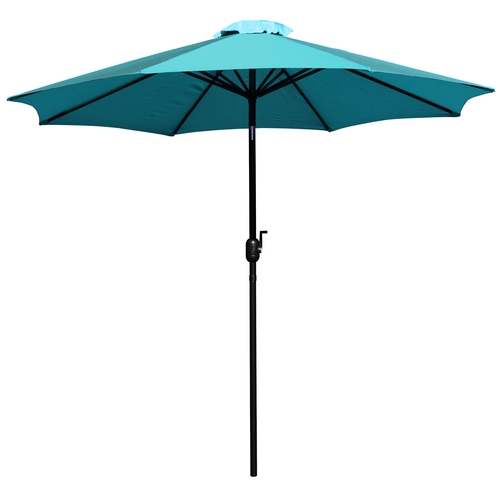 Flash Furniture GM-402003-TL-GG 9' Dia. x 96.5"H Teal Patio Umbrella w/ Aluminum Pole