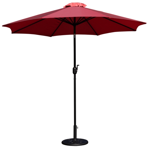 Flash Furniture GM-402003-UB19B-RED-GG 9' Dia. x 96.5"H Red Patio Umbrella w/ Aluminum Pole