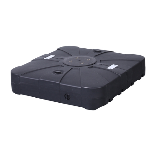 Flash Furniture GM-WL-80040FA-L-BK-GG Hank 17.75" x 13.9" Black Universal Offset Base