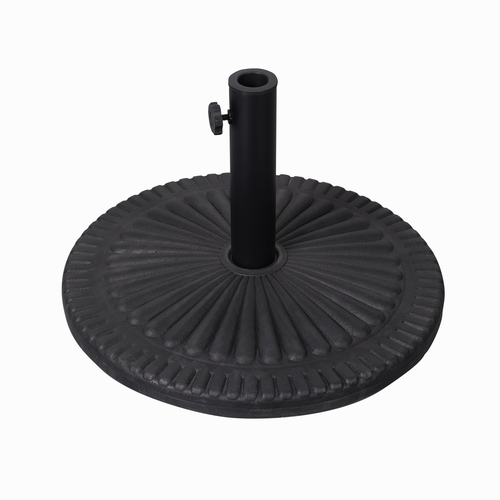 Flash Furniture GM-WL-B49014A-BK-GG Kona 19.25" Dia. x 3.25"H Cement Sunburst Umbrella Base