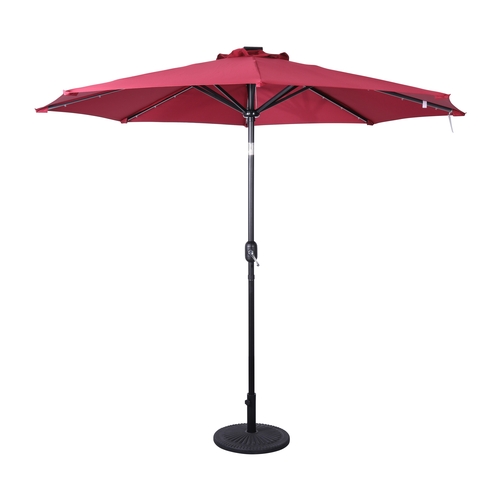 Flash Furniture GM-WL-U22002B-RED-GG Montego 9' Dia. x 94"H Red Patio Umbrella
