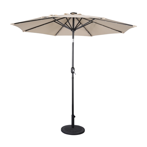 Flash Furniture GM-WL-U22002B-TAN-GG Montego 9' Dia. x 94"H Tan Patio Umbrella