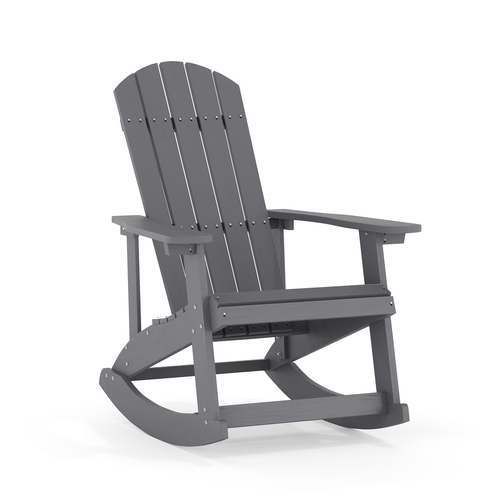 Flash Furniture JJ-C14705-GY-GG Savannah 37.75" x 29.5" Gray Polystyrene Rocking Chair