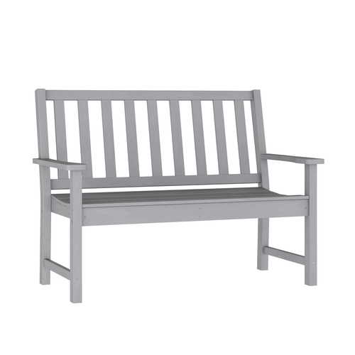 Flash Furniture LE-HMP-2035-12-GRY-GG Ellsworth 50.25" x 24" Gray Indoor/Outdoor Bench