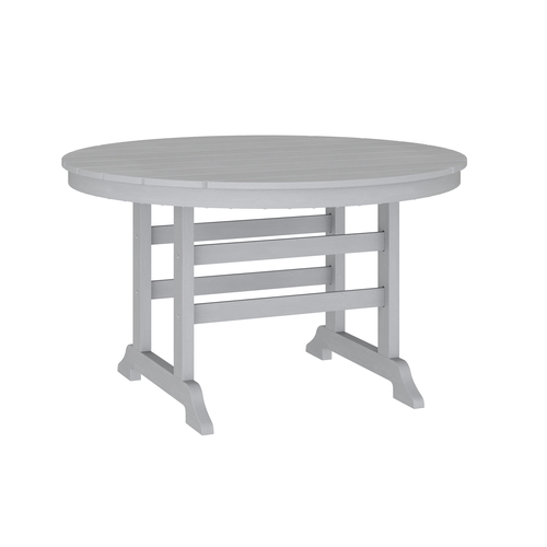 Flash Furniture LE-HMP-248-01-GRY-GG Colonel 48" x 48" Gray HDPE Adirondack Dining Table