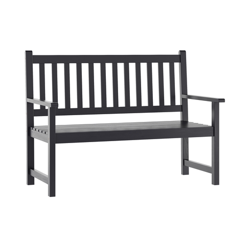 Flash Furniture LTS-0525-BK-GG Adele 45.25" x 22.5" Black Acacia Wood Patio Bench