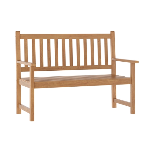 Flash Furniture LTS-0525-BR-GG Adele 45.25" x 22.5" Brown Acacia Wood Patio Bench