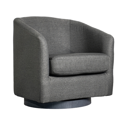 Flash Furniture BS-AC22-060-DKGRY-GG Landon Dark Grey Club Style Barrel Accent Armchair