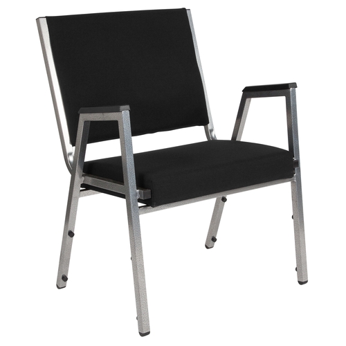 Flash Furniture XU-DG-60443-670-1-BK-GG Hercules Black Antimicrobial Fabric Bariatric Armchair