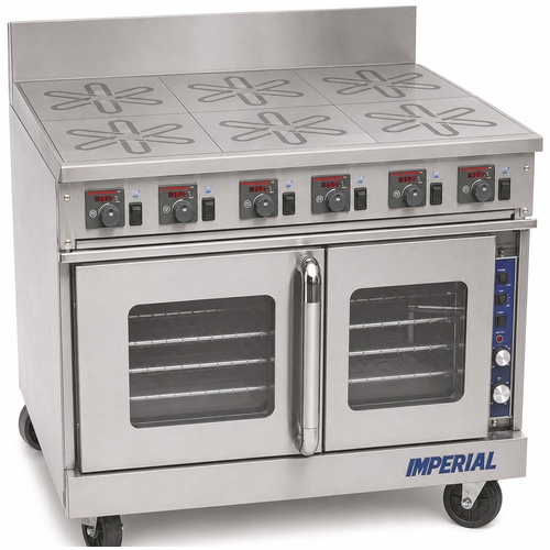 Imperial IR-6-EW-P PRO Series 36" Electric 6 Burner Range w/ Proviection Oven