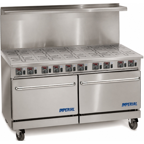 Imperial IR-10-EW PRO Series 60" Electric 10 Burner Range w/ 2 Standard Ovens
