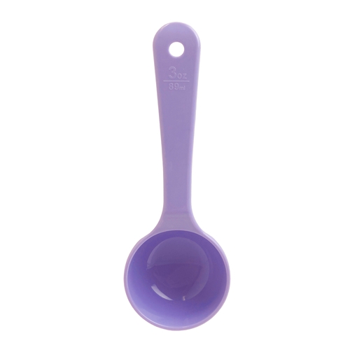 Thunder Group PLPSS030PP 3 oz Purple High Hear Short Handle Solid Serving Spoon