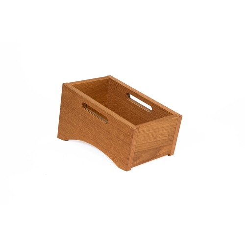 Mikasa Hospitality BQ052L Select Concept Oak 10.9" x 6.6" Tilted Cutlery Box - 2 Each
