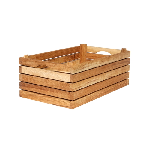 Mikasa Hospitality BQ237L Select Concept Oak 19.7" x 11.6" Flatware Box