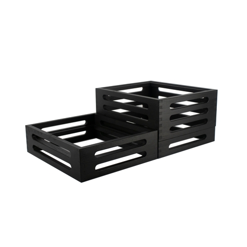 Mikasa Hospitality BQ500B Select Concept Black Oak 23.6" x 14.2" Display Riser Set
