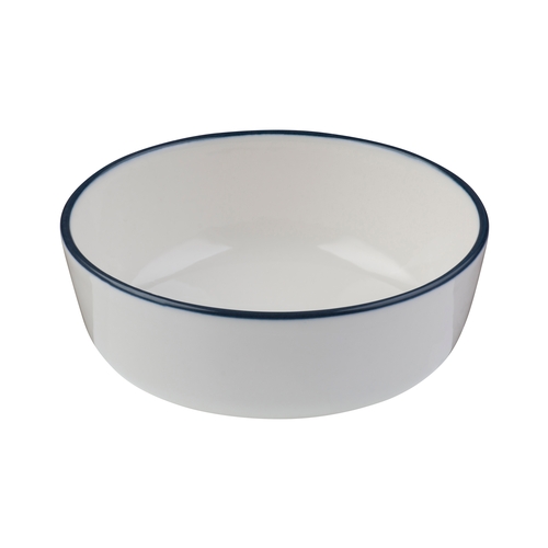 Mikasa Hospitality 5321454 ID Fine Modest Navy Fine China 5 oz. Bowl - 1 Doz