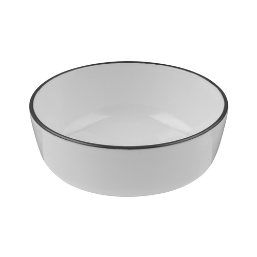 Mikasa Hospitality 5324475 ID Fine Modest Black Fine China 5 oz. Bowl - 1 Doz