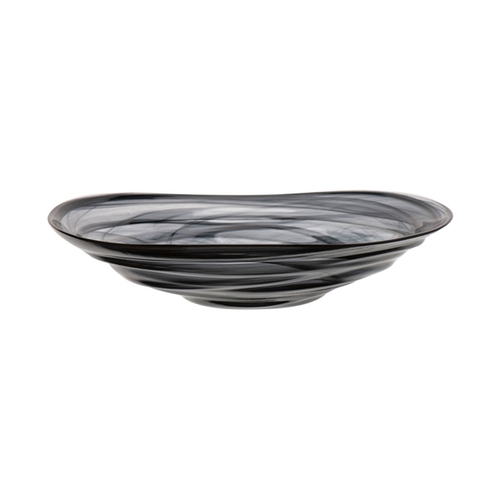 Mikasa Hospitality 1468-43 Ardacam Black Glass 11.8" Dia. Bowl - 1 Doz