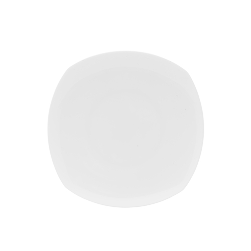Mikasa Hospitality 5304723 Lola White Bone China 8" x 8" Square Plate - 2 Doz