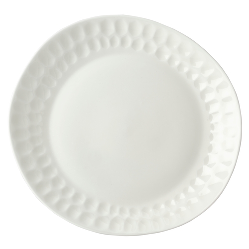 Mikasa Hospitality 5316683 Malet White Bone China 10.3" x 9.7" Plate - 16 Each