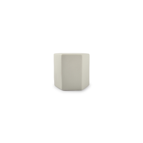Mikasa Hospitality 5320800 Chic White Porcelain 3.15" x 2.95" x 2.95"H Platform Plate