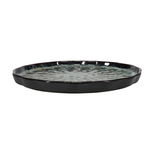 Mikasa Hospitality 5349469 Umi Seaweed Porcelain 7.9" Dia. Plate - 16 Each