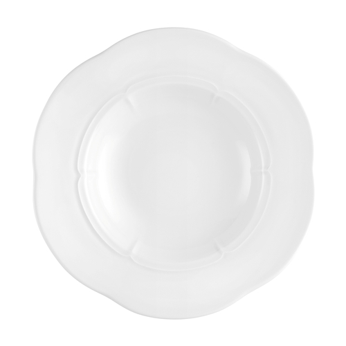 Mikasa Hospitality 001-728244 Versailles White Porcelain 13.5 oz. Deep Plate - 6 Each