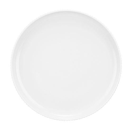 Mikasa Hospitality 001-780143 Sento Wave White Porcelain 33.8 oz. Deep Plate - 6 Each
