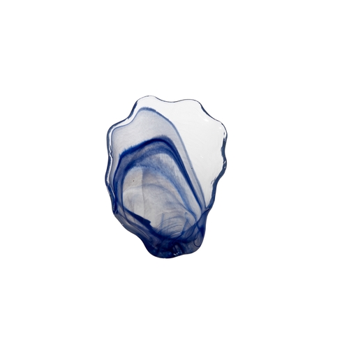 Mikasa Hospitality 1955-64 Ardacam Blue & White Glass 11.4" x 7.5" Plate - 1 Doz