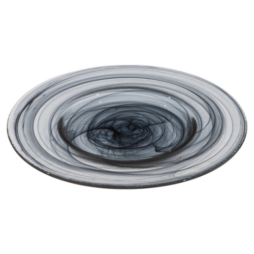 Mikasa Hospitality 1974-43 Ardacam Black Glass 5.9" Dia. Plate - 2 Doz