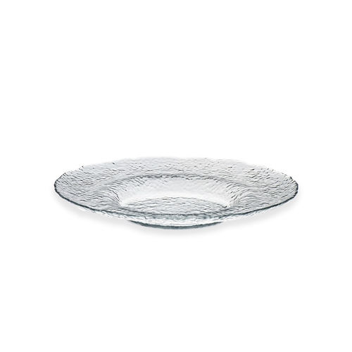 Mikasa Hospitality 2218-1 Ardacam Clear Glass 8.3" Dia. Hammered Plate - 16 Each