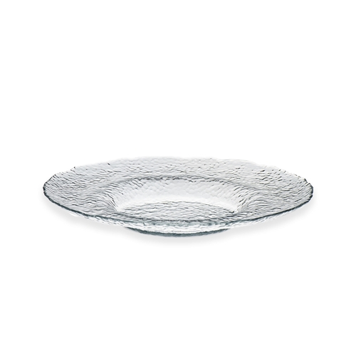 Mikasa Hospitality 2234-1 Ardacam Clear Glass 11" Dia. Hammered Plate - 1 Doz