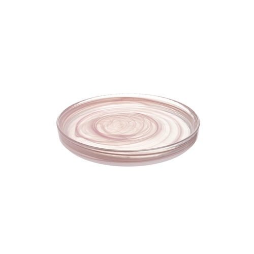 Mikasa Hospitality 2445-3 Ardacam Asos Pink Glass 8.3" Dia. Plate - 2 Doz