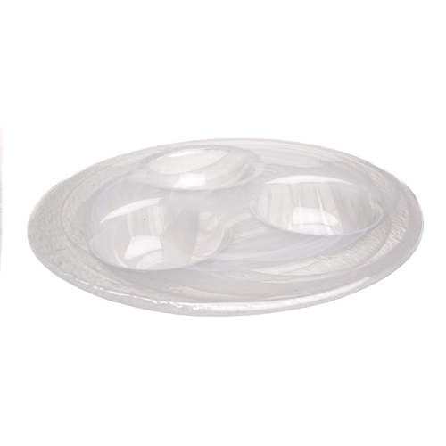 Mikasa Hospitality 2849-2 Ardacam White Glass 11.8" Dia. Serving Plate - 10 Each