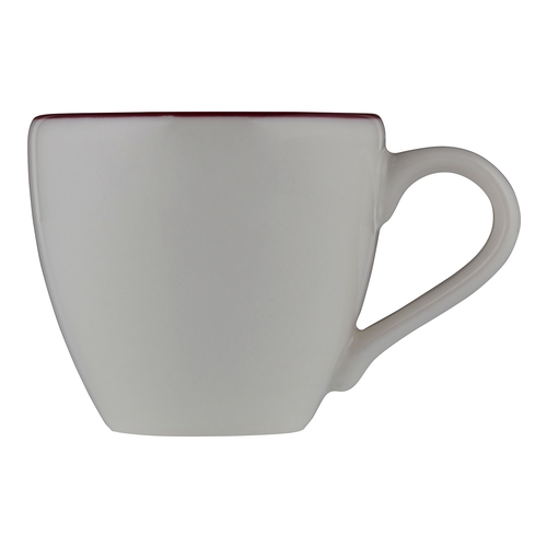 Mikasa Hospitality 5324882 ID Fine Modest Maroon Fine China 3 oz. Espresso Cup - 1 Doz