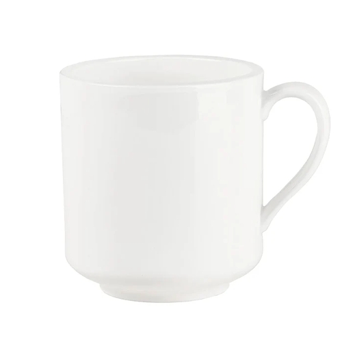 Mikasa Hospitality 5315882 Gordon White Bone China 12 oz. Mug - 2 Doz