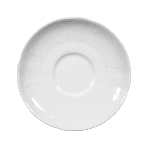 Mikasa Hospitality 001-610333 Seltmann White Porcelain 4.7" Dia. Saucer - 1 Doz