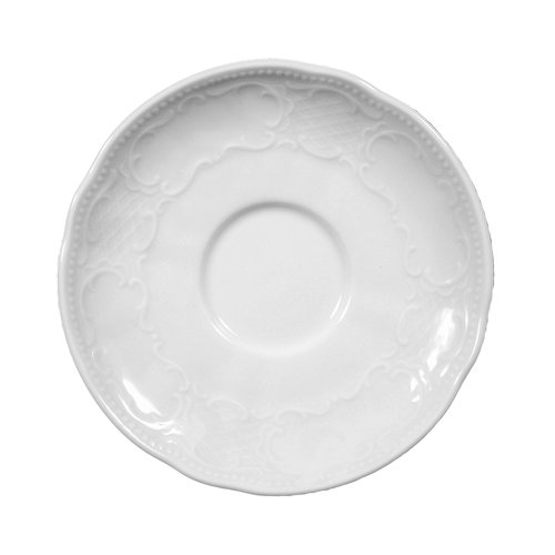 Mikasa Hospitality 001-610860 Seltmann White Porcelain 5.7" Dia. Saucer - 6 Each