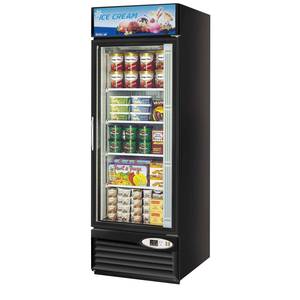 Turbo Air TGF-23F(B)-N 17.7cf Glass Door Merchandiser Freezer Black Exterior