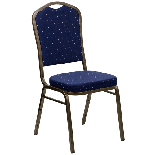 Flash Furniture FD-C01-GOLDVEIN-S0810-GG Hercules Diamond Patterned Fabric Stacking Banquet Chair