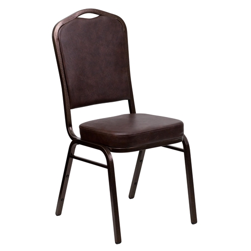 Flash Furniture FD-C01-COPPER-BRN-VY-GG Hercules Crown Back Stacking Banquet Chair