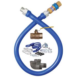 48" Commercial Gas Hose Connector Kit With Quick Disconnect (1675KIT48) - CSA Certified For Food Trucks & Kitchens
