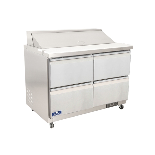 Arctic Air AST(D)48R 48" Refrigerated Sandwich / Salad Prep Table w/ 4 Drawers