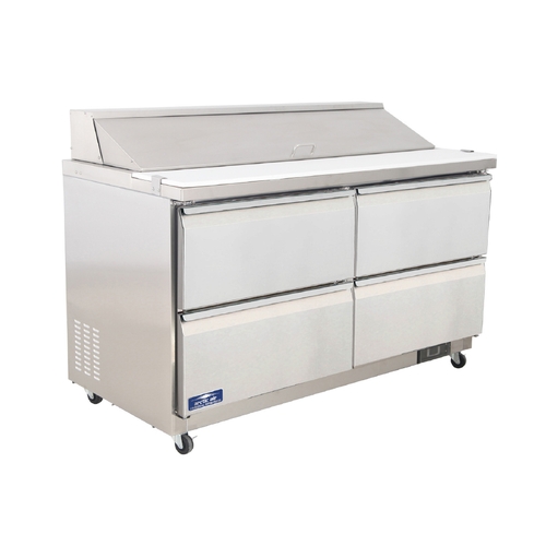 Arctic Air AST(D)60R 60" Refrigerated Sandwich / Salad Prep Table w/ 4 Drawers