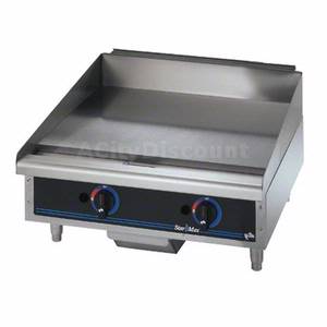 Star 624TD Star-Max Counter 24in Gas Griddle With Thermostat Controls